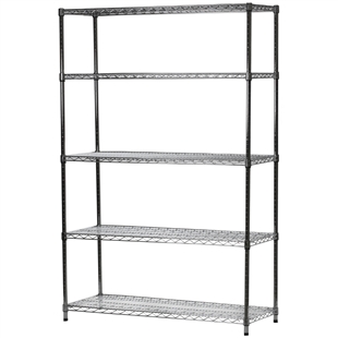 18"d x 48"w Wire Shelving Unit with 5 Shelves