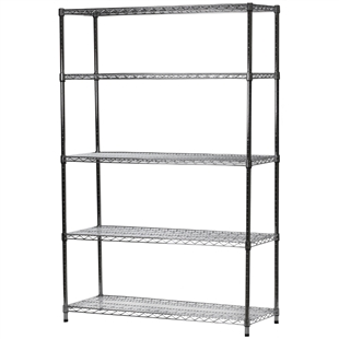 18"d x 54"w Wire Shelving with 5 Shelves