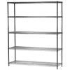 18"d x 60"w Wire Shelving Unit with 5 Shelves