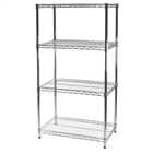 21"d x 30"w Wire Shelving with 4 Shelves