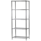 21"d x 30"w Wire Shelving with 5 Shelves