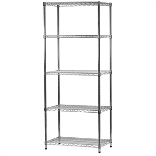 21"d x 30"w Wire Shelving with 5 Shelves