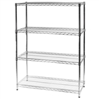 21"d x 42"w Wire Shelving with 4 Shelves