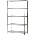 21"d x 42"w Wire Shelving with 5 Shelves