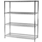 21"d x 48"w Wire Shelving with 4 Shelves