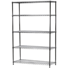 21"d x 48"w Wire Shelving with 5 Shelves