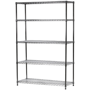 21"d x 48"w Wire Shelving with 5 Shelves
