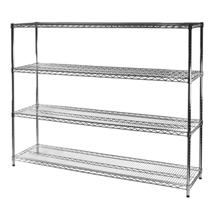 21"d x 72"w Wire Shelving with 4 Shelves