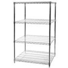 24"d x 36"w Wire Shelving Racking with 4 levels
