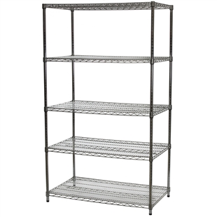 24"d x 42"w Wire Shelving Unit with 5 Shelves