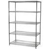 24"d x 48"w Wire Shelving Unit with 5 Shelves