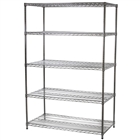 24"d x 48"w Wire Shelving Unit with 5 Shelves