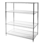 24"d x 54"w Wire Shelving with 4 Shelves