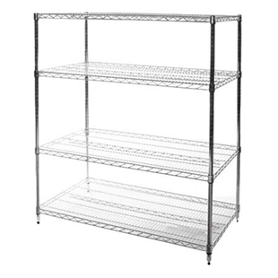 24"d x 54"w Wire Shelving with 4 Shelves