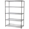 24"d x 54"w Wire Shelving with 5 Shelves
