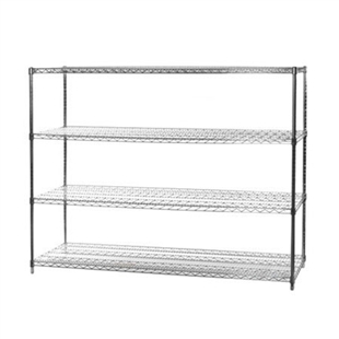 Wire Shelving With 4 Shelves, 72 Inch Wide Shelving Unit