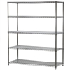 24"d x 60"w Wire Shelving Unit with 5 Shelves