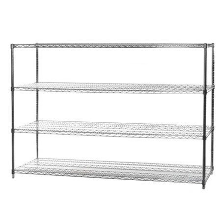 Wire Shelving With 4 Shelves, 72 W Shelving Unit