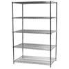 30"d x 48"w Wire Shelving Unit with 5 Shelves
