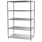 30"d x 48"w Wire Shelving with 5 Shelves