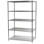 30"d x 48"w Wire Shelving Unit with 5 Shelves