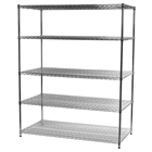 30"d x 60"w Wire Shelving with 5 Shelves