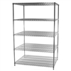 36"d x 36"w Wire Shelving with 5 Shelves