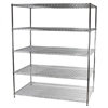 36"d x 60"w Wire Shelving Unit with 5 Shelves