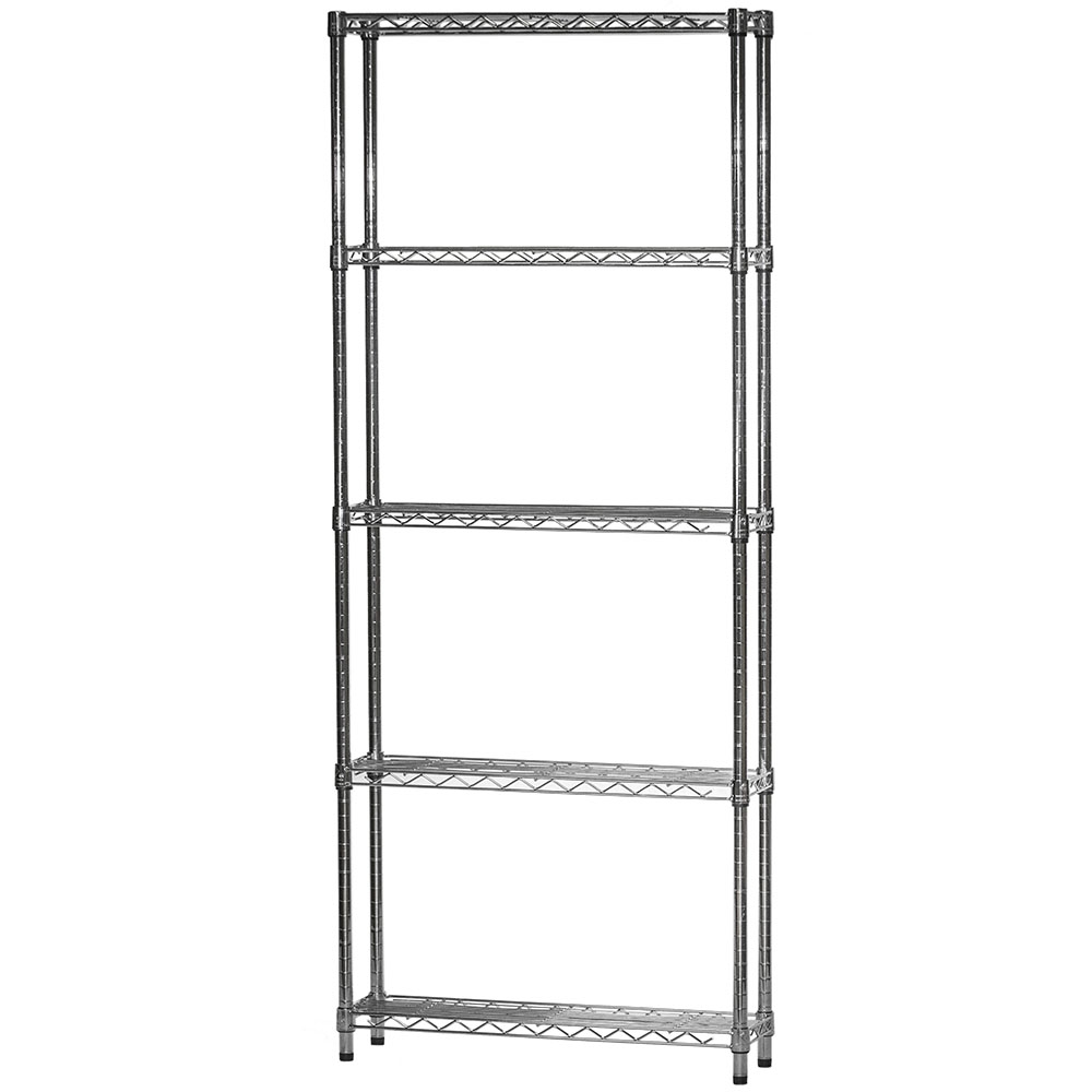 8 D X 30 W Wire Shelving With 5 Shelves, 30 Wide Wire Shelving Unit