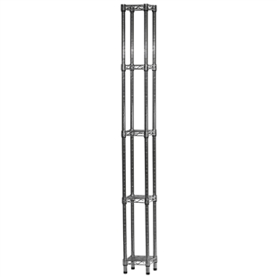 8"d x 8"w Wire Shelving Unit with 5 Shelves