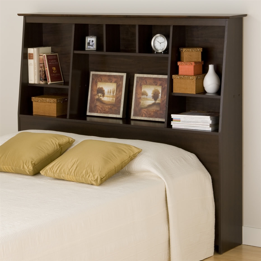 Queen headboard with shelf sales