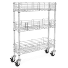 3-Shelf Slim Storage Cart