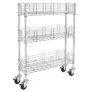 3-Shelf Slim Storage Cart