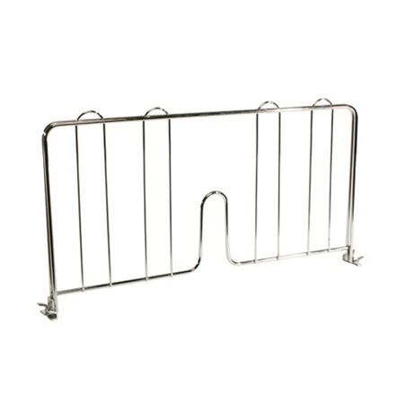 Shelving, Inc. 24D x 9H Divider for Wire Shelving, Metal, Chrome