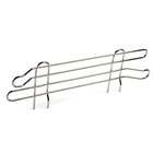 4"h Chrome Ledges for Wire Shelves