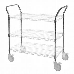 Utility Cart Handles for Wire Shelving