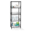 Black 5-Tier Storage Tower