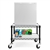 Black Mini Fridge Cart