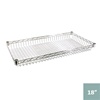 Chrome Wire Basket Shelving- 18"d