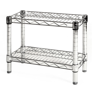 2 Shelf Custom Wire Shelving Kit The, Under Counter Wire Shelving