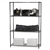 Black Wire Shelving with 4 Shelves