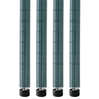 Shelving Inc. Green Wire Shelving Posts 4-Pack