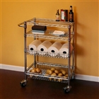Wire Shelving Cart with Basket Shelves