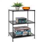 Standard Duty 12"d x 24"w x 28"h 3-Tier Perforated Metal Shelving