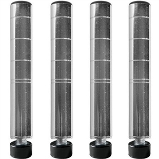 SI Chrome Wire Round Post - Set of 4