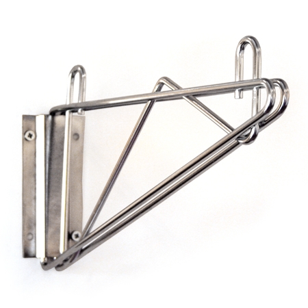 Wire Shelf Brackets The Shelving, Stainless Steel Wire Shelves Wall Mount