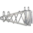 Chrome Wall Mounting Double Wire Shelf Brackets with Plate