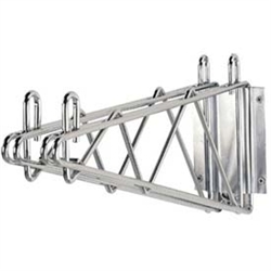 Chrome Wall Mounting Double Wire Shelf Brackets with Plate