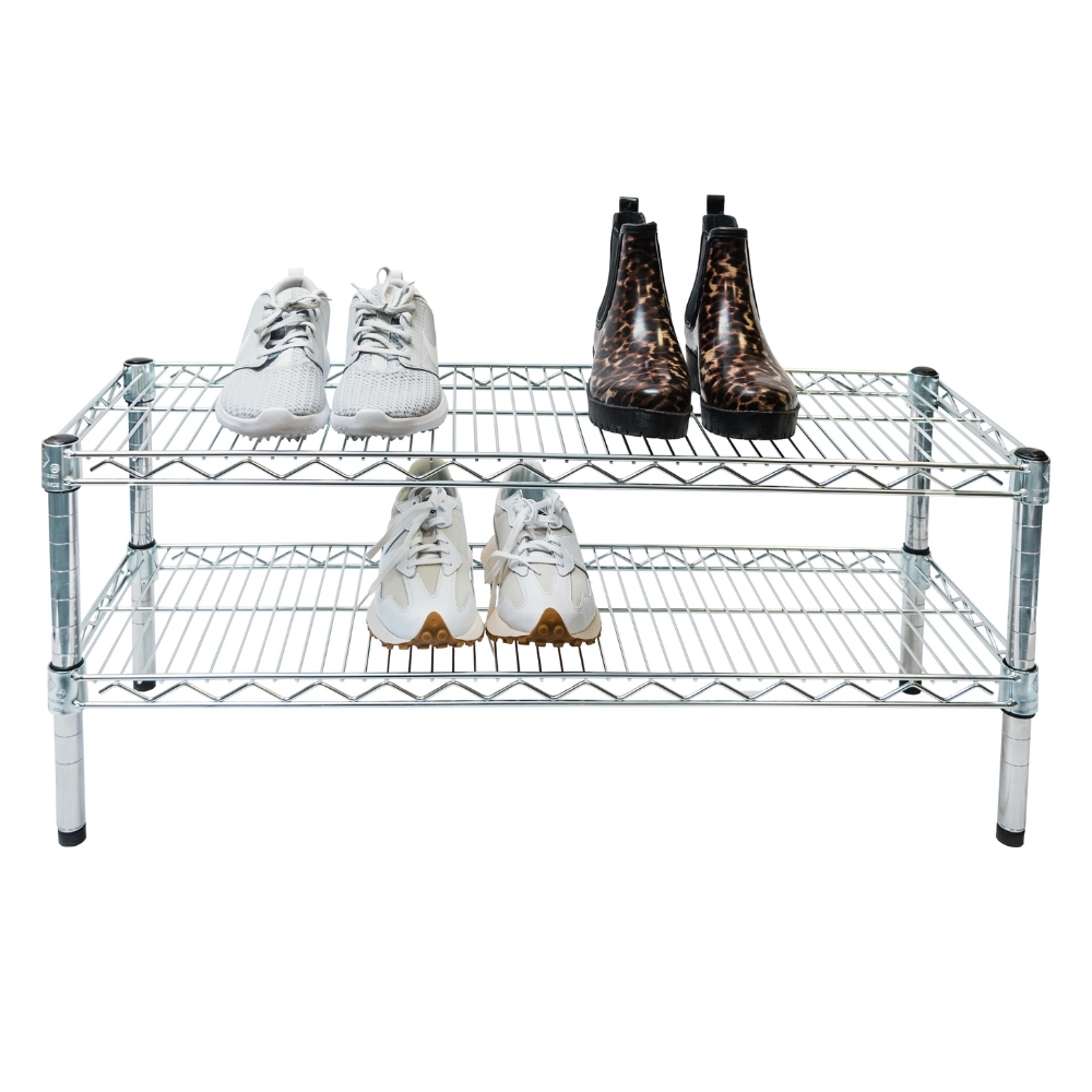 2 Tier Shoe Rack  The Shelving Store