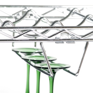 Stemware Holder for to store wine glasses. Fit with 14"d wire shelves and 14"d wine shelves